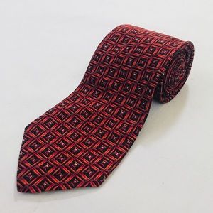 XMI Platinum Tie Orange Red Made in USA